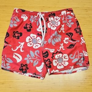 Floral Swim Shorts - Red